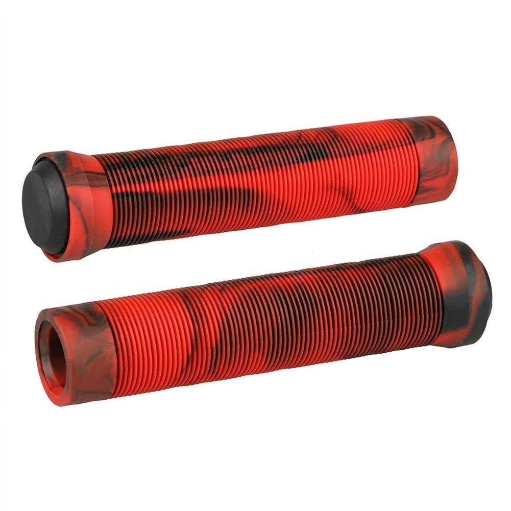 Stunt Scooter Griffe BMX greift weiches Bike Griffe Lenkergriffe Anti-Rutsch-Fahrradgriffe Fahrrad Griffe 597 (Color : Red and Black)