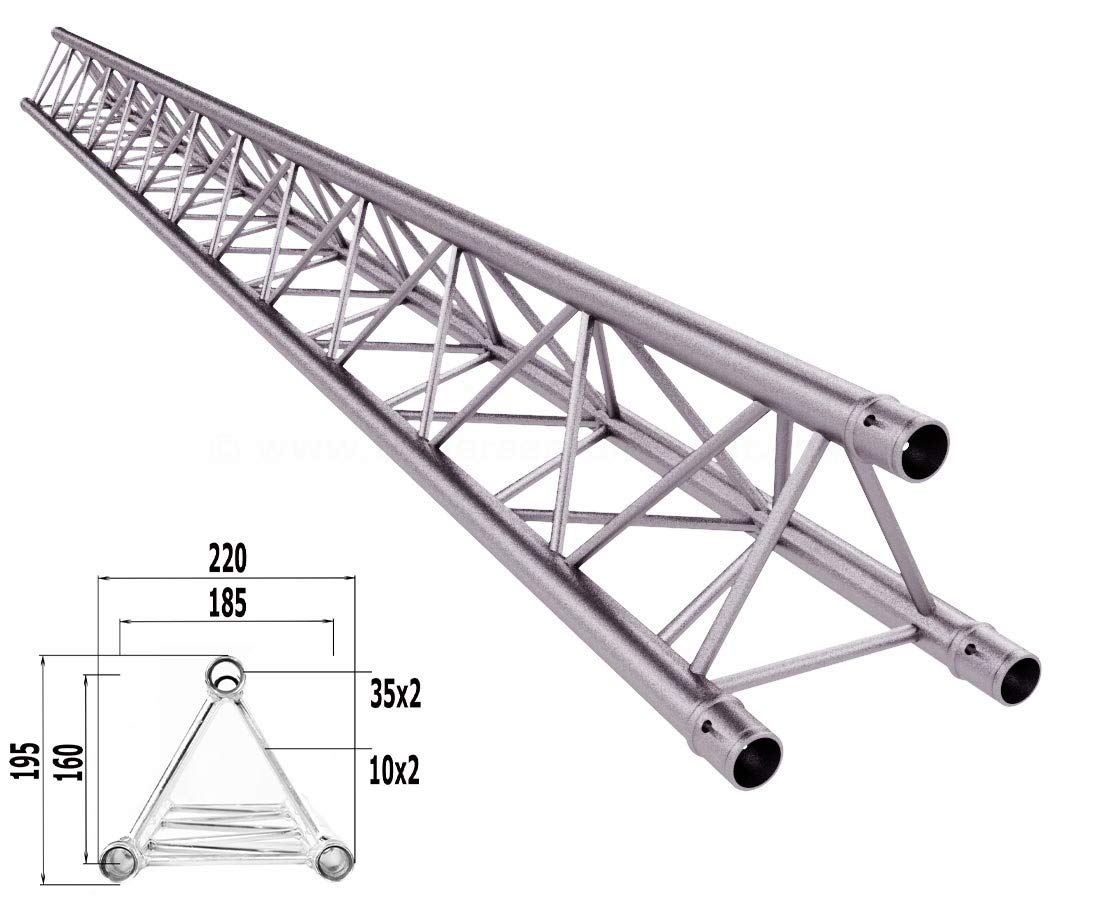 Alu System Trussing AST, Traverse 3 Punkt, Deco Truss T220-3, Länge 300cm