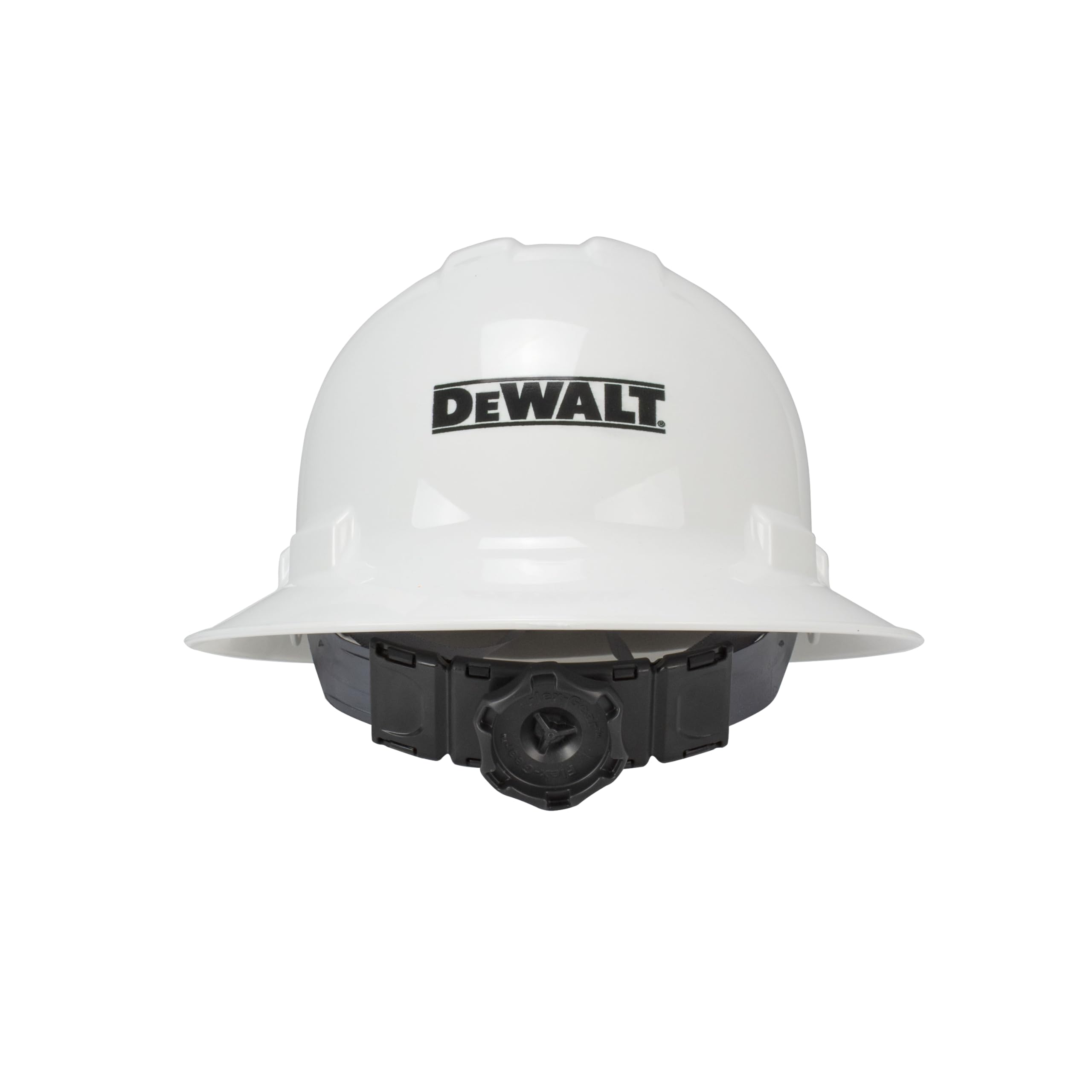 DEWALT Casco rígido de ala Completa con suspensión de trinquete de 6 Puntos, Color Blanco
