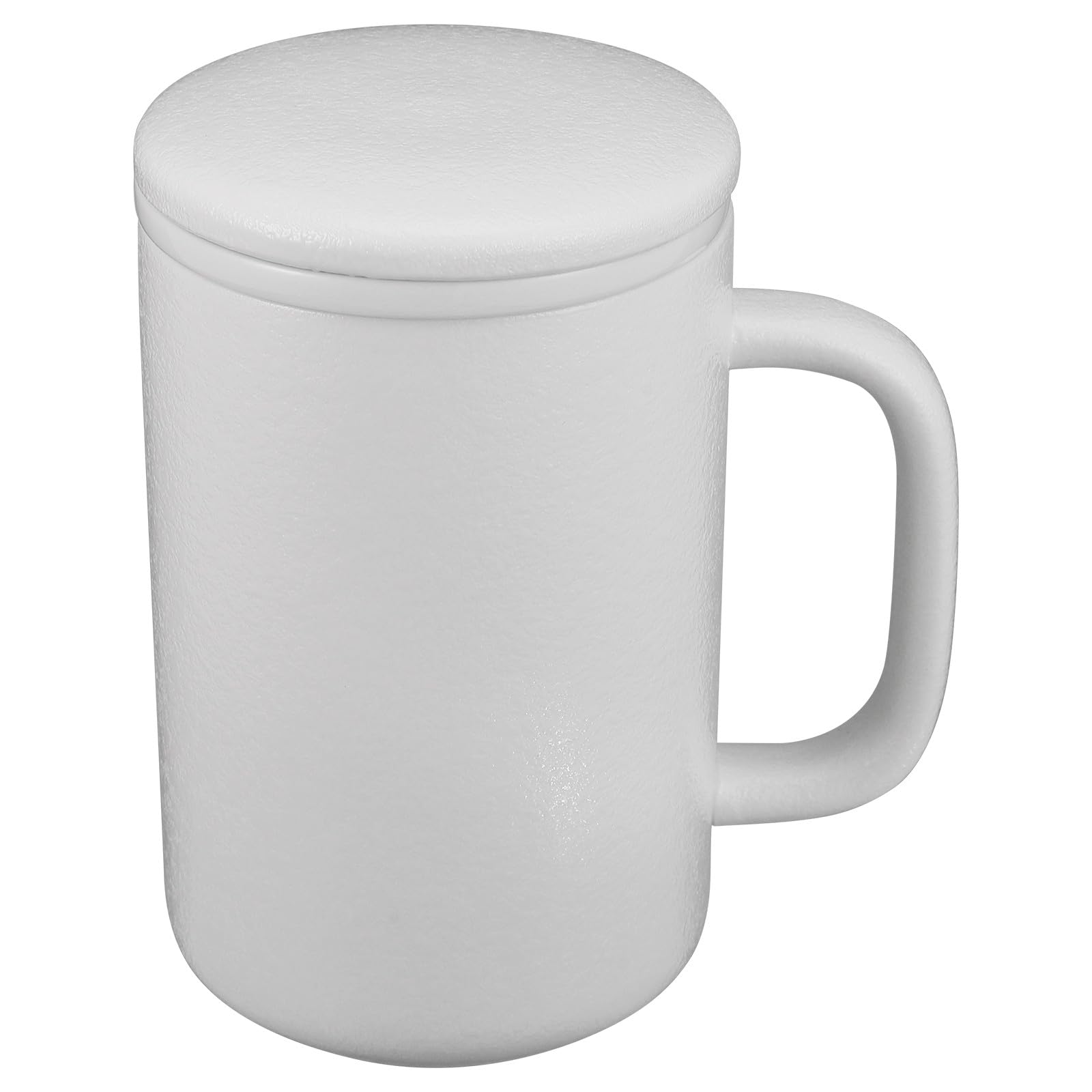 400ml Keramik Teebecher mit Teesieb und Deckel Moderner Stilvoller Becher zur Teezubereitung Hält Aufgusstemperatur für Büro und Zuhause