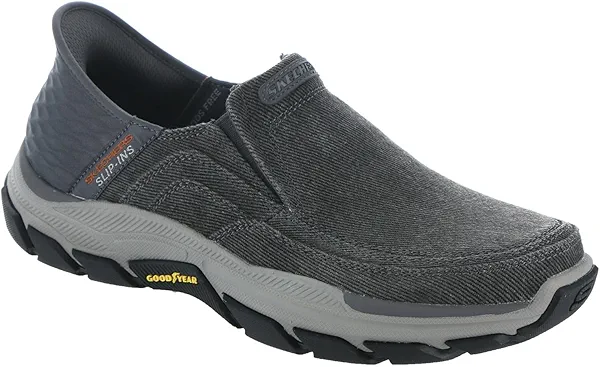 Skechers Men's Respected-Holmgren Loafer, Char, 11 Wide