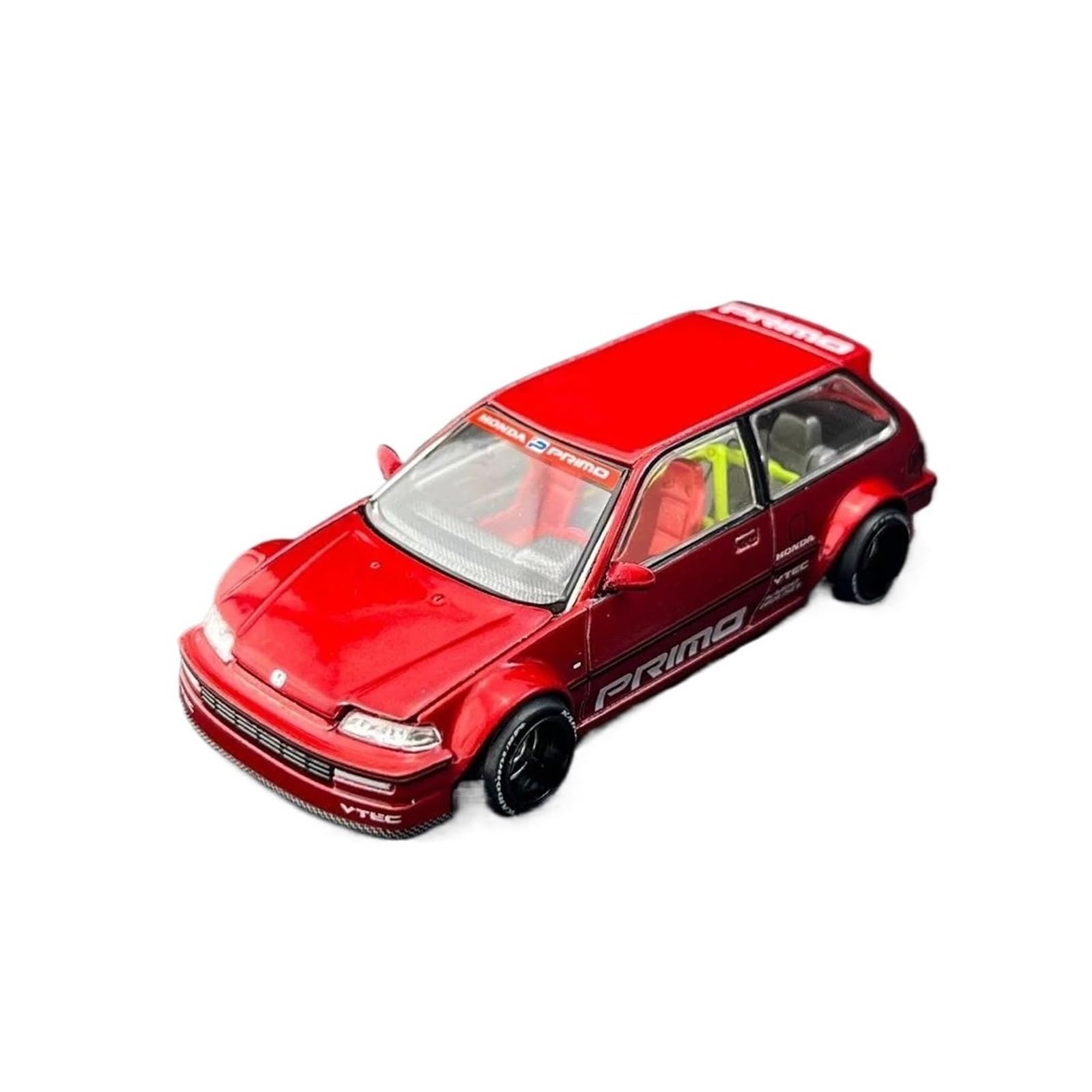Metallo Scala Replica 1 64 per Honda Civic Ef apribile modello di auto classica pezzo da collezione esposizione Hobby Veicoli Giochi Set