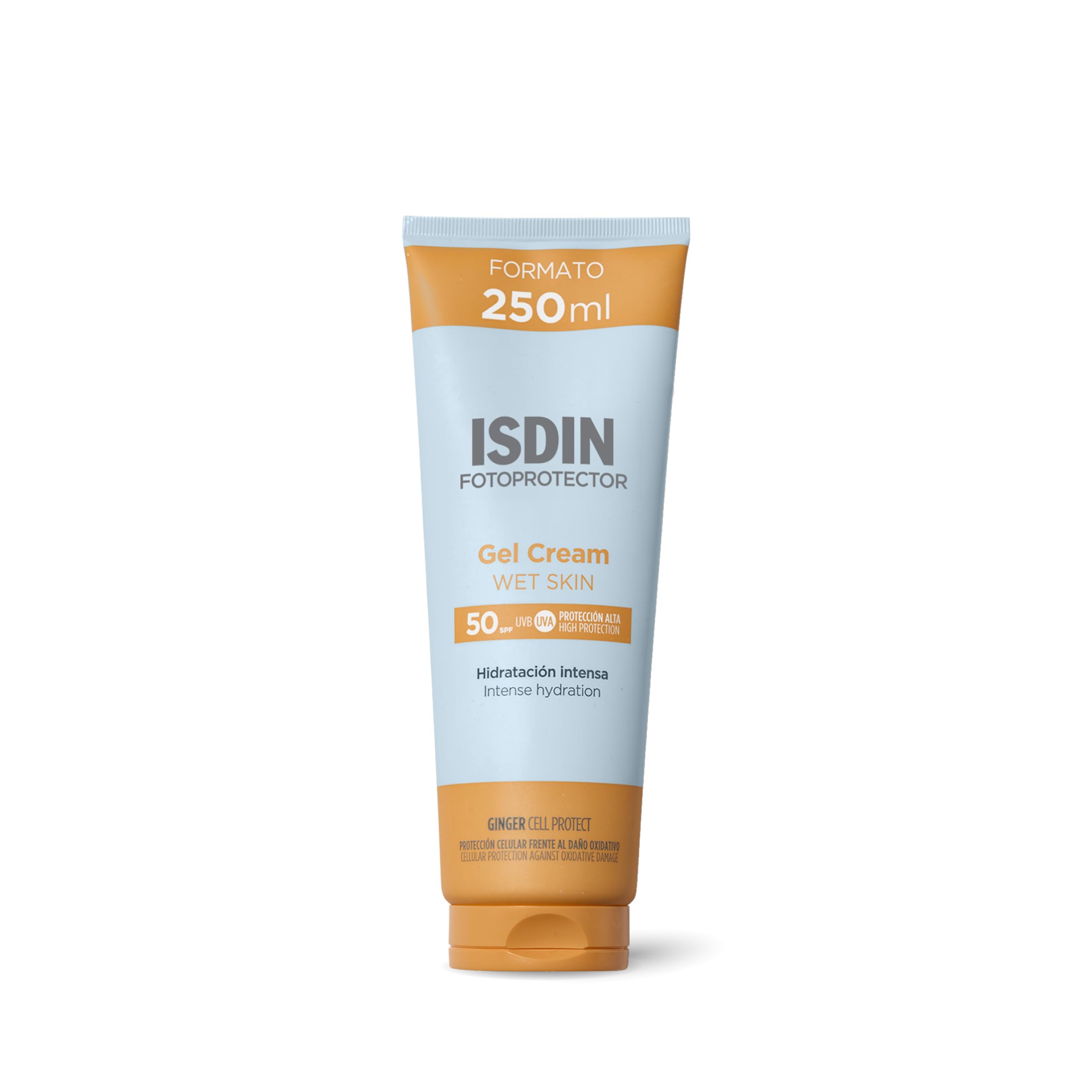 ISDIN Fotoprotector Gel Cream Körper-Sonnenschutz LSF 50 (250ml) | Lichtschutz für den Körper mit sehr hohem UVB/UVA-Schutz LSF 50