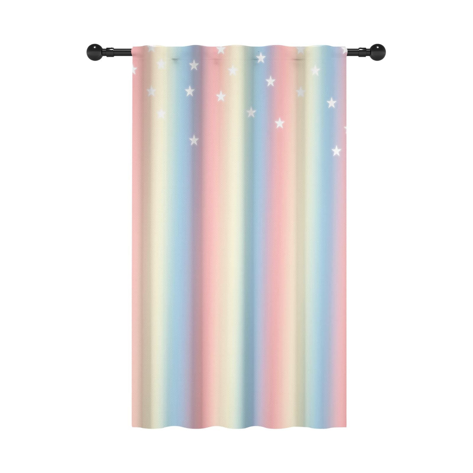 Rideaux étoiles pastel pour accompagner les doux rêves des petites filles