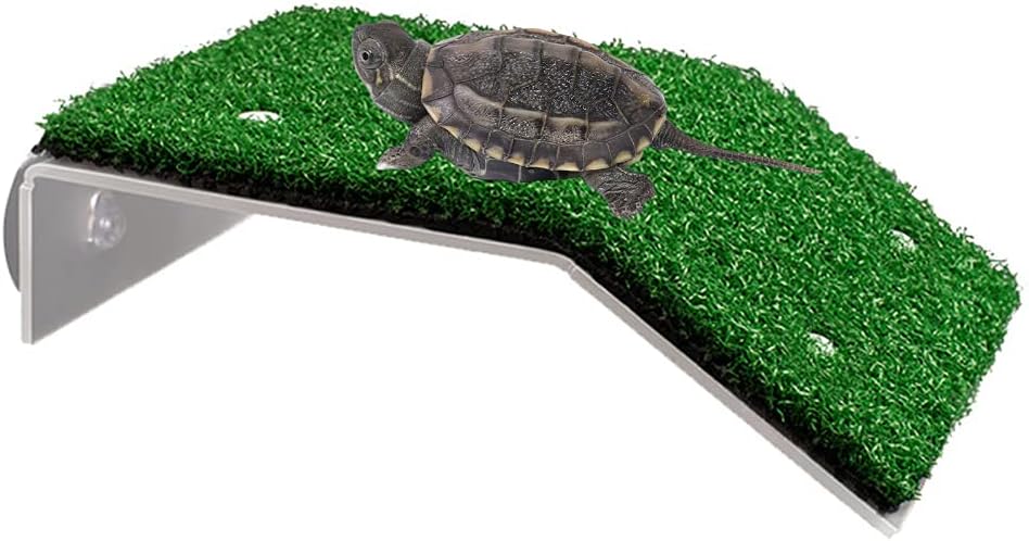 WOLEDOE Turtle Basking Platform, Turtle Tank Accessories fit Axolotls Frog