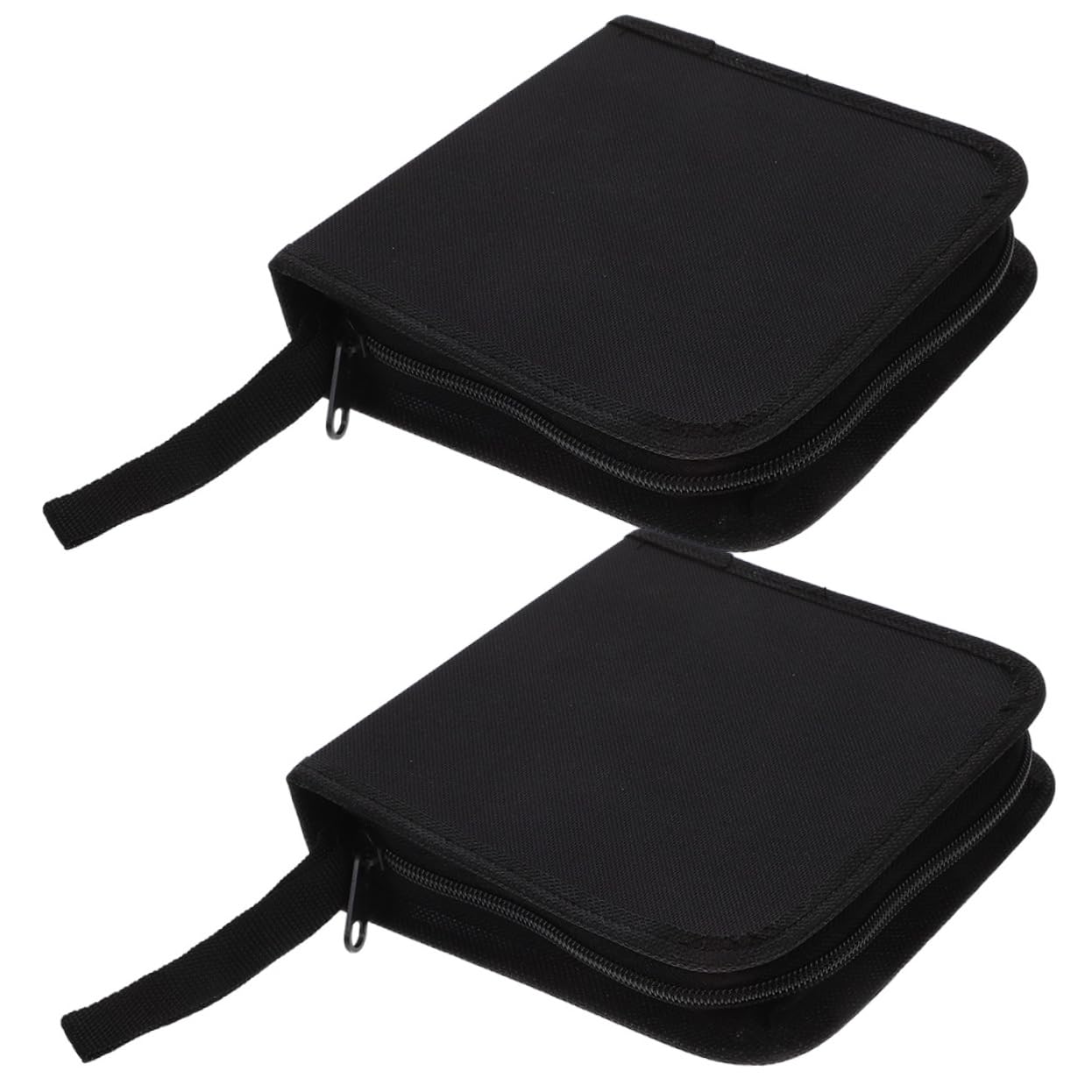 Cabilock 5 Set Custodia Portatile Per Dvd Da Organizer Protettivo Con Cerniera Per Viaggi Dvd Per Giochi Musica E Video Dischi Per Bagagli Compatti 2 Pezzi * 5