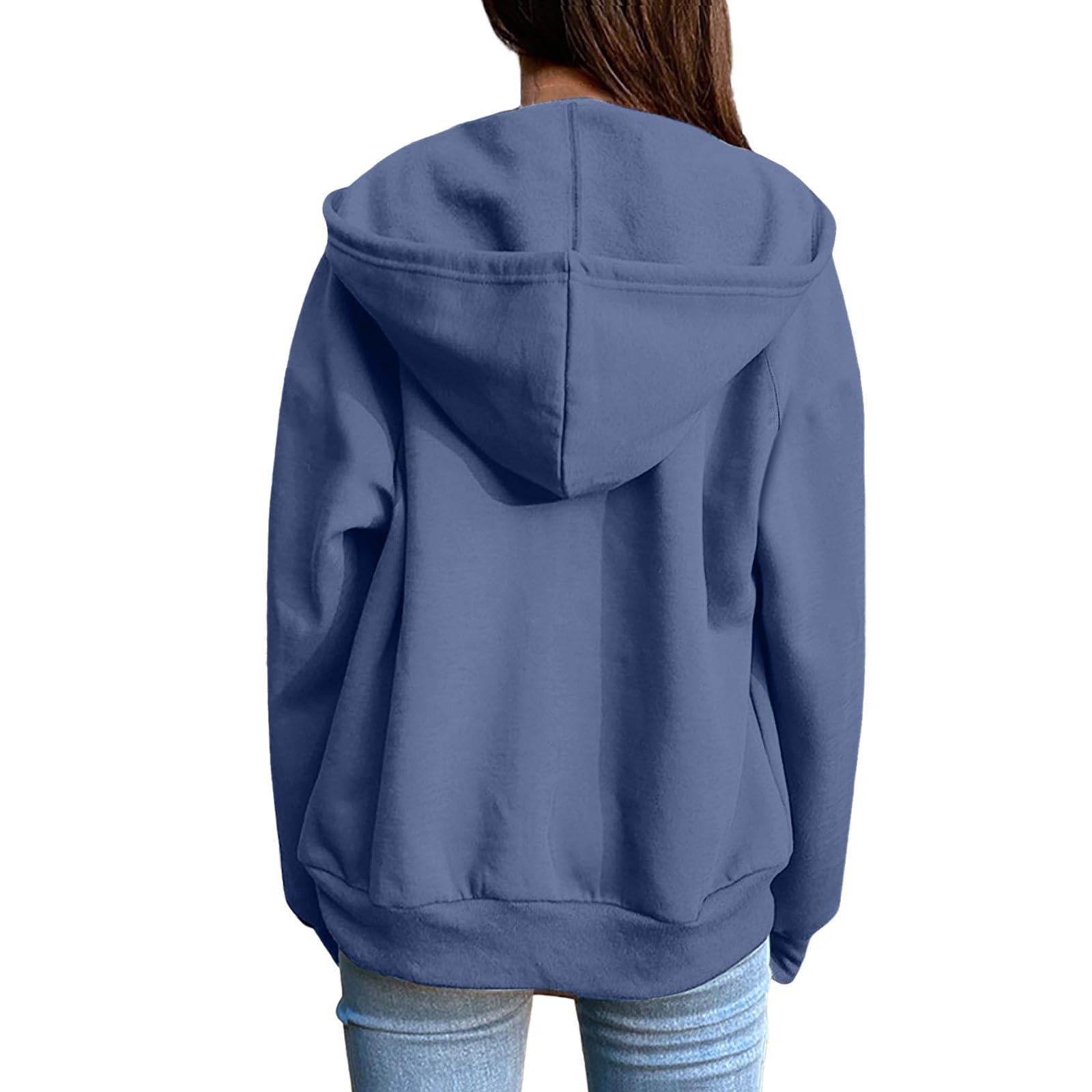 Zip Up Y2k Hoodies for Women fall Casual Long Sleeve Sweatshirts 2025 Lightweight Comfort Soft Plus Size Jackets