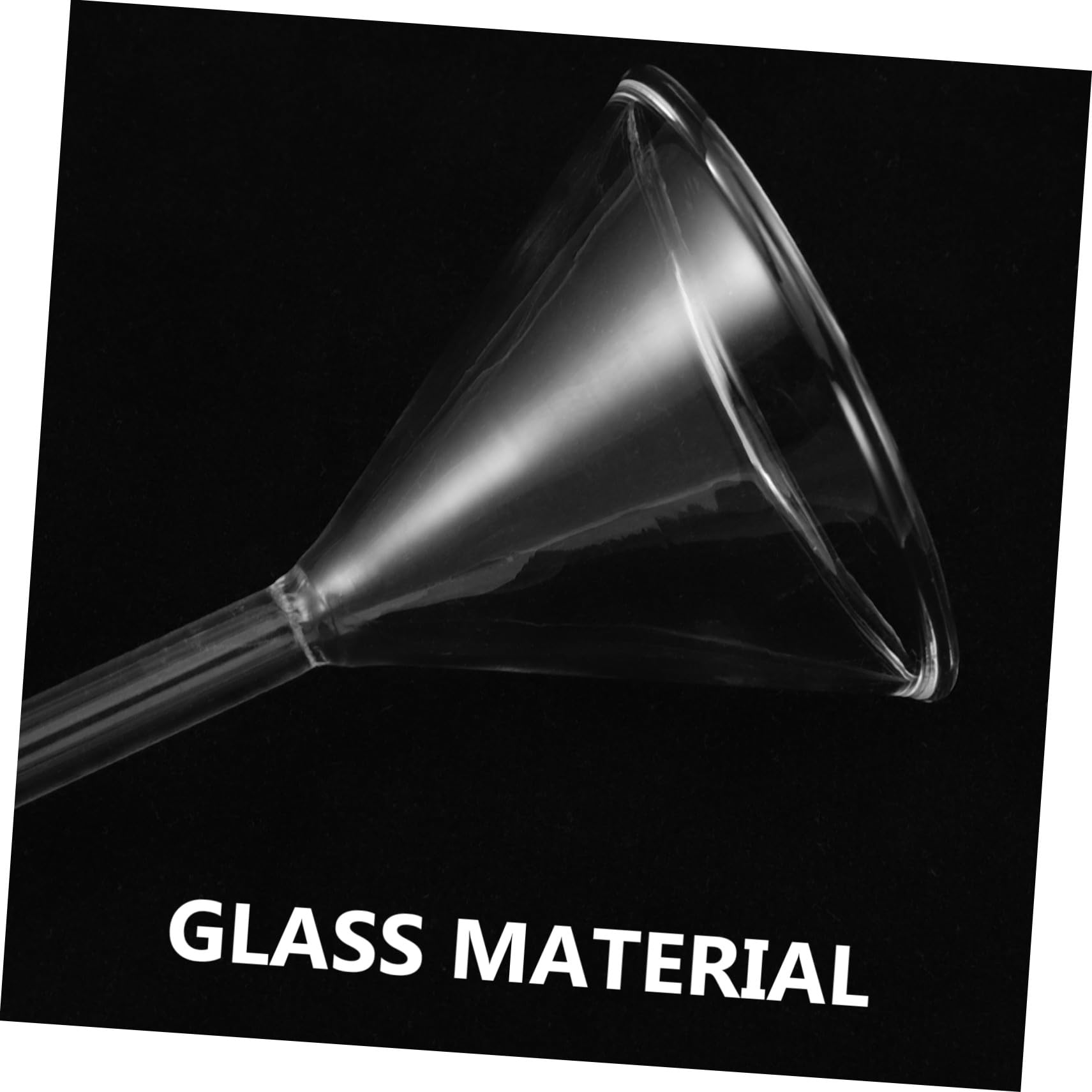 4 Stück Glas-trichter für Labor und Öllampen Hitzebeständig Breiter Mund Kurzer Stiel Präzises Befüllen und Filtrieren von Kerosinlaternen Kompakt und Transportabel für Laborbedarf