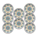 Ces belles assiettes en mélamine d'inspiration marocaine sont parfaites pour votre maison si vous aimez manger en plein air et ne voulez pas casser votre vaisselle fragile. Convient également pour le camping et les pique-niques.