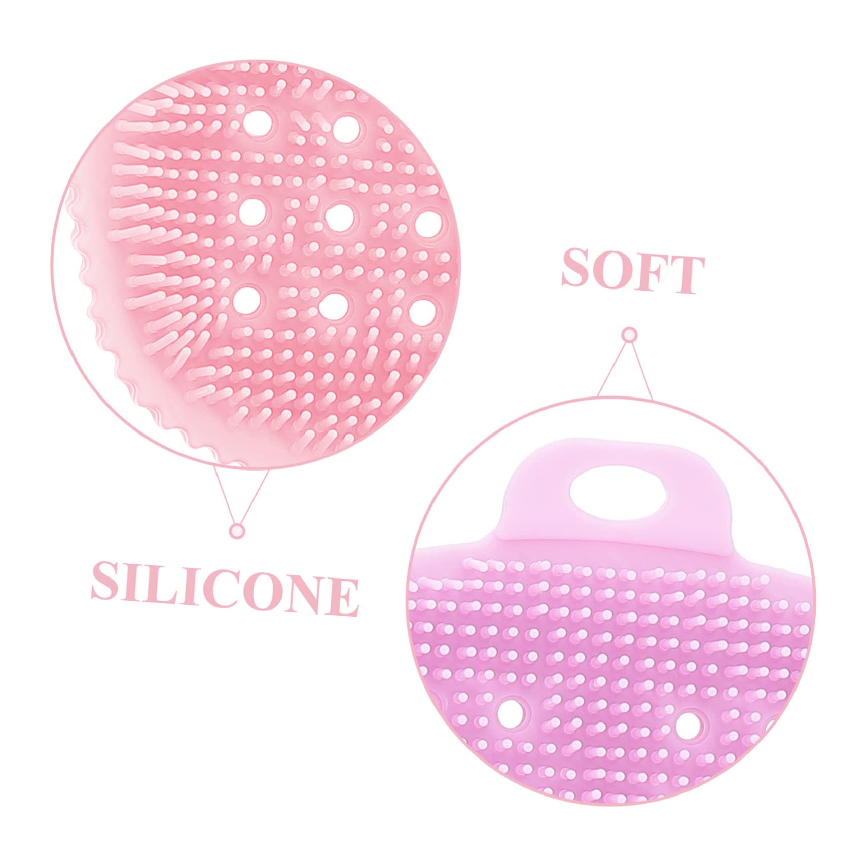 8 Pz Spazzola in Silicone Spazzola Per Spa in Silicone Scrubber Per La Circolazione Sanguigna Spazzola Da Bagno Cuoio Capelluto Guanti Gel Di Silice Pennello Morbido Uomo Domestico