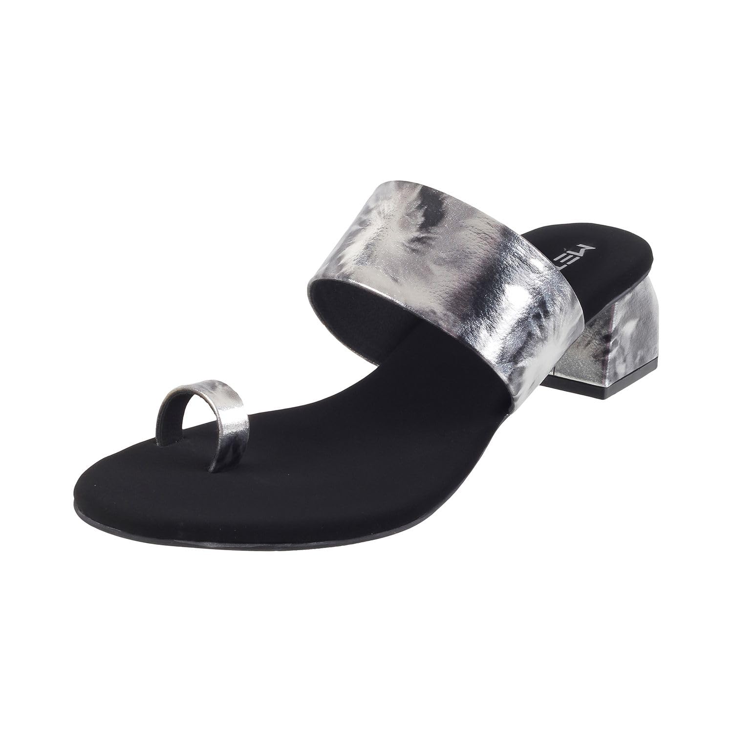 Metro Women Gun Metal Block Heel Slip-on Sandal UK/8 EU/41 (32-527) (B0C8TNWKJY) Amazon Price History, Amazon Price Tracker