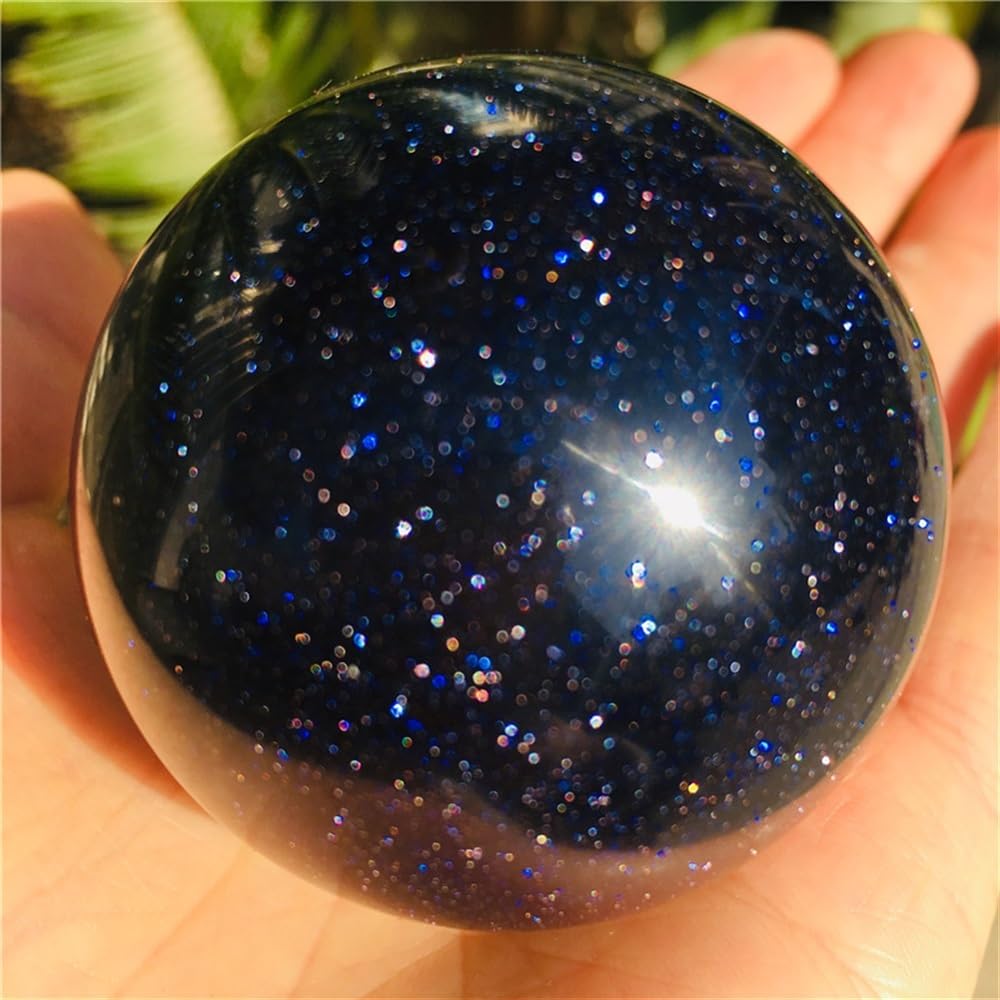 FOPURE Blue Crystal Ball for Home Decoration (Size : 6cm)