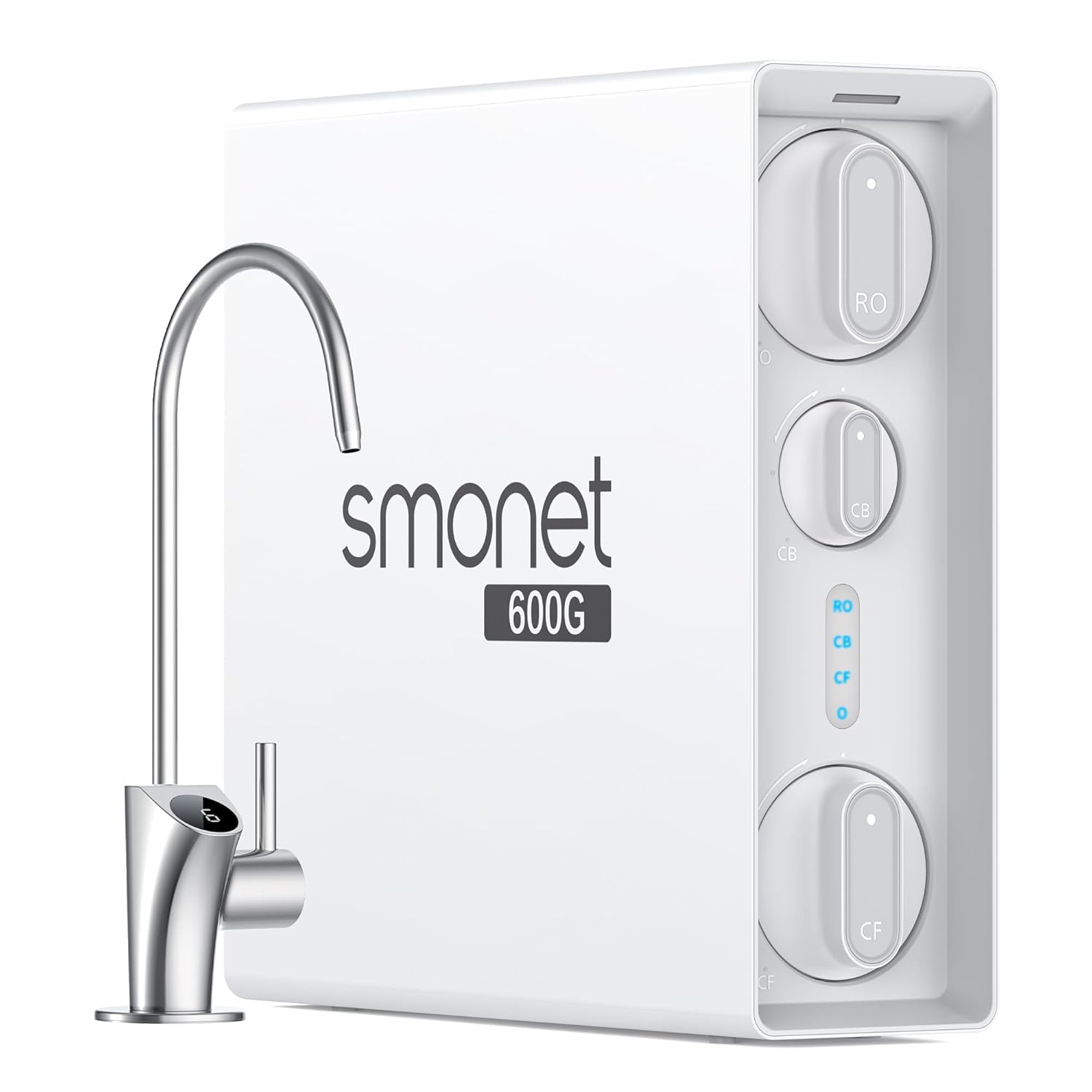 SMONET Tankless Reverse Osmosis System: 7 Stages Reverse Osmosis Water Filter 600 GPD with Smart ...