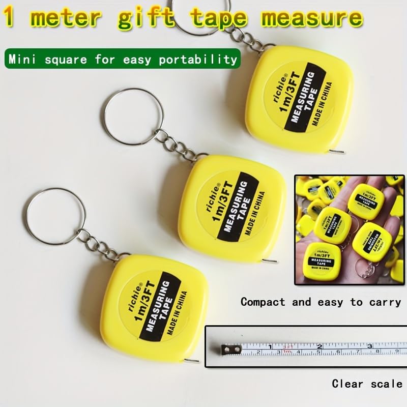 Mini cinta métrica metálica de 1 metro miniatura 3