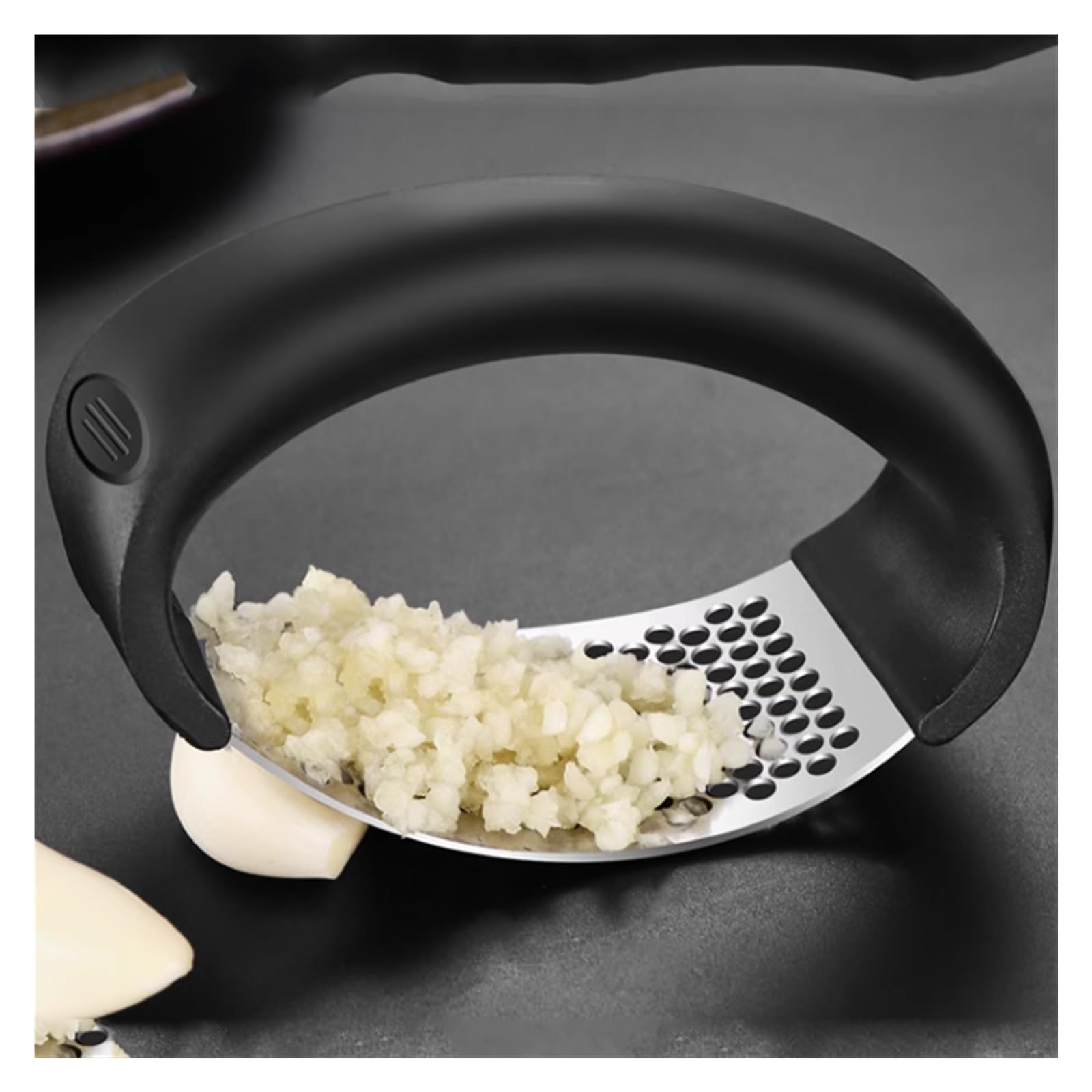 Knoblauchpresse und Ingwerstampfer, rostfrei, leicht zu reinigen, spülmaschinenfest, 2-teiliges Set für Küche, unverzichtbares Kochwerkzeug, langlebiges Design