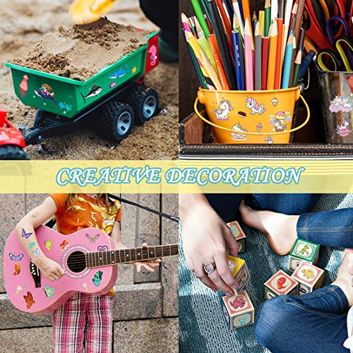 Apeso 30 Sheets Temporary Tattoos Kit For Kids, 300Pcs Fake Cute Tattoo Stickers Waterproof, Birthday Party Favor (Dinosaur ＆ Sea Animal ＆ Vehicle) #TOP5