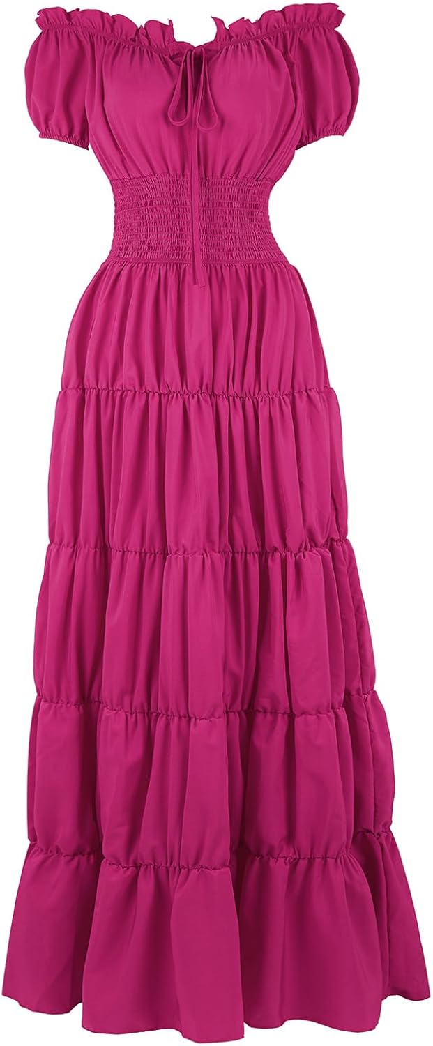 Renaissance Costume Women Medieval Chemise Dress Peasant Tops Irish Under Dress