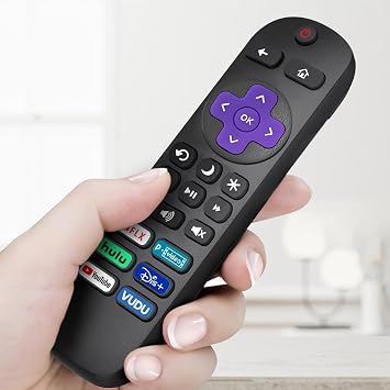 2 Pack Replacement Remote Control Only for Roku TV, Compatible with TCL Roku/Hisense Roku/Onn Roku Series Smart TVs (Not for Roku Stick, Box or Speaker)