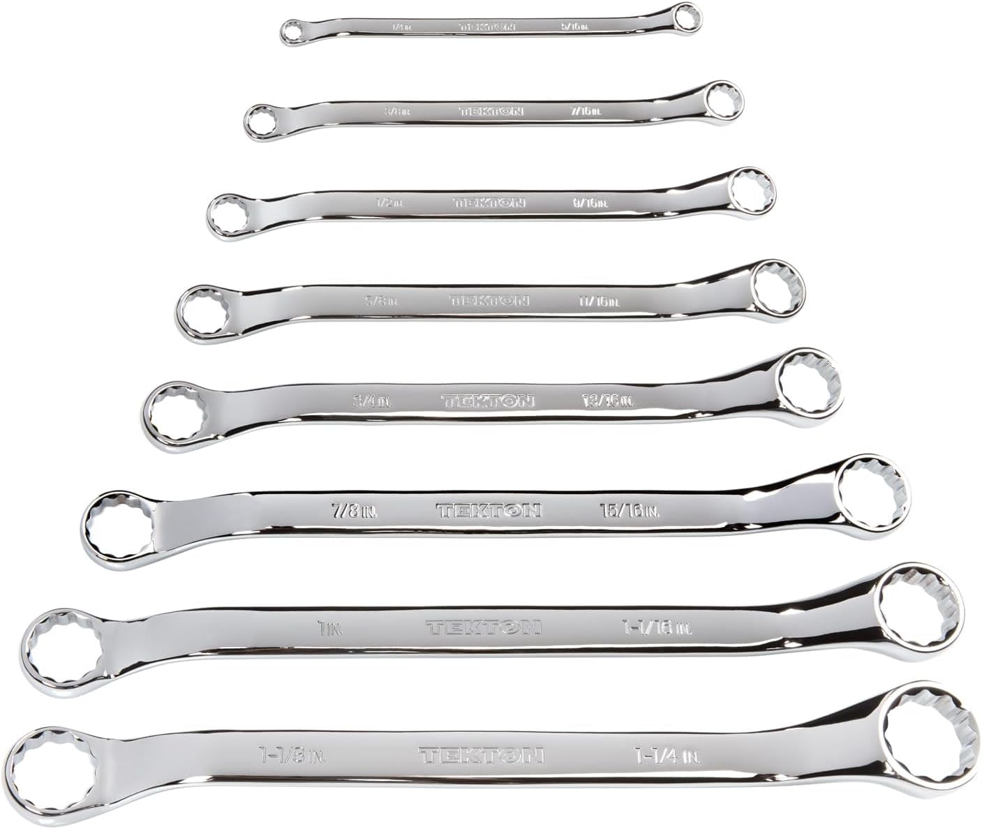 8-Piece Metric Double Box End Wrench Set - CR-V Steel With Roll-up Pouch