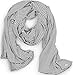 Coolibar UPF 50+ Women's Sun Shawl - Sun Protective (One Size- Fine White/Black Stripe)