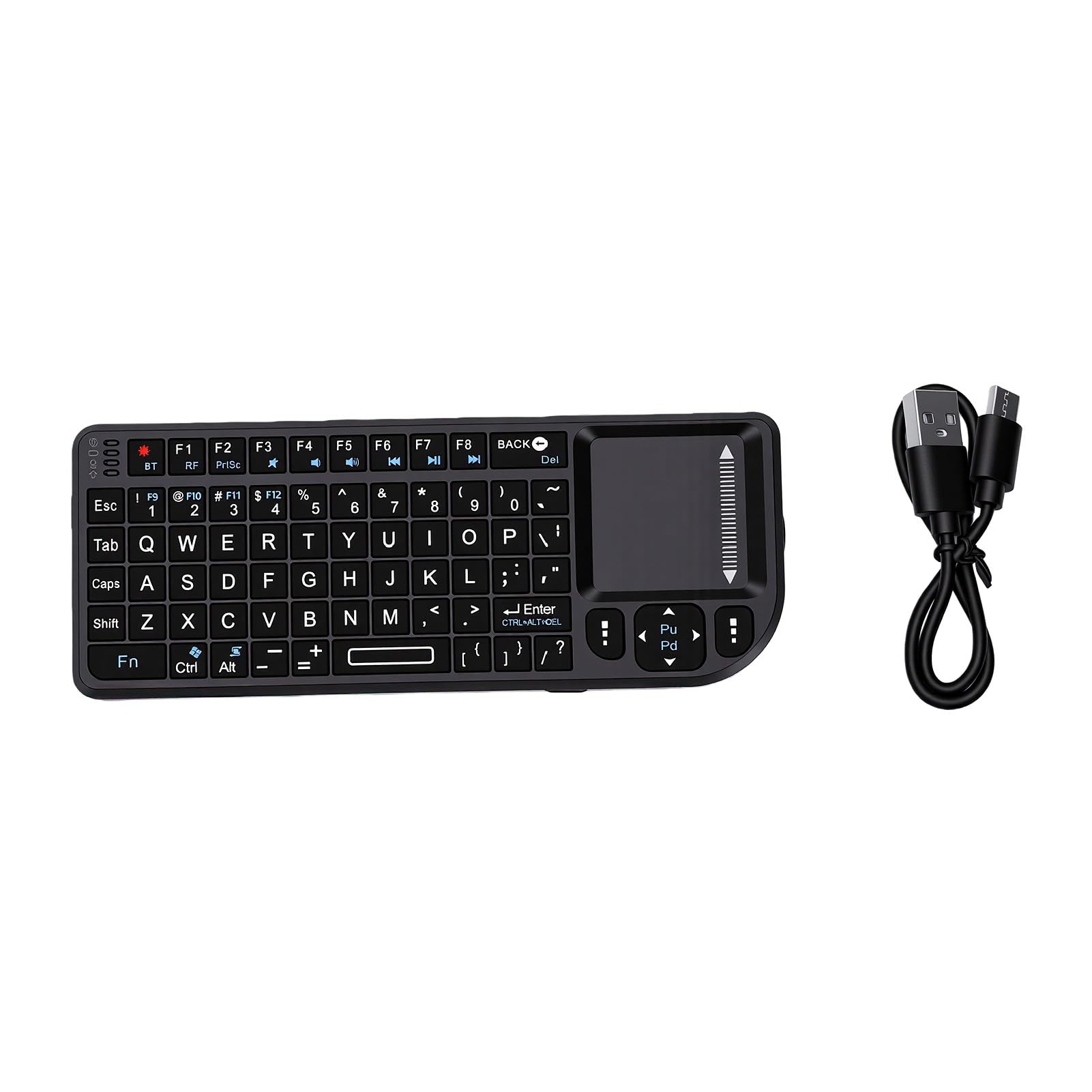 Annadue Tastiera Wireless Compatta con Touchpad per PC Portatile