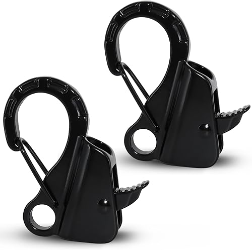 Gancho de anclaje para barco, fácil de usar, sistema de anclaje sin nudos con liberación rápida, clips de gancho de anclaje de barco de acero