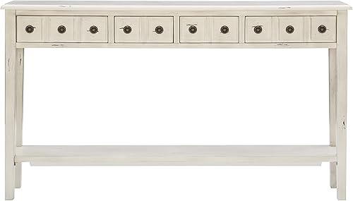 Miniatura 4 de Powell Furniture Sadie Cream - Consola de almacenamiento larga, multicolor.