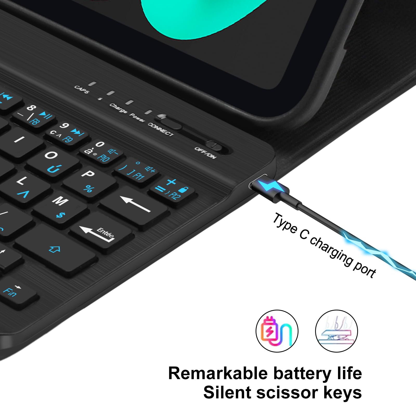 SENGBIRCH Étui Avec Clavier Pour IPad Mini 7 (A17Pro) 8,3" 2024