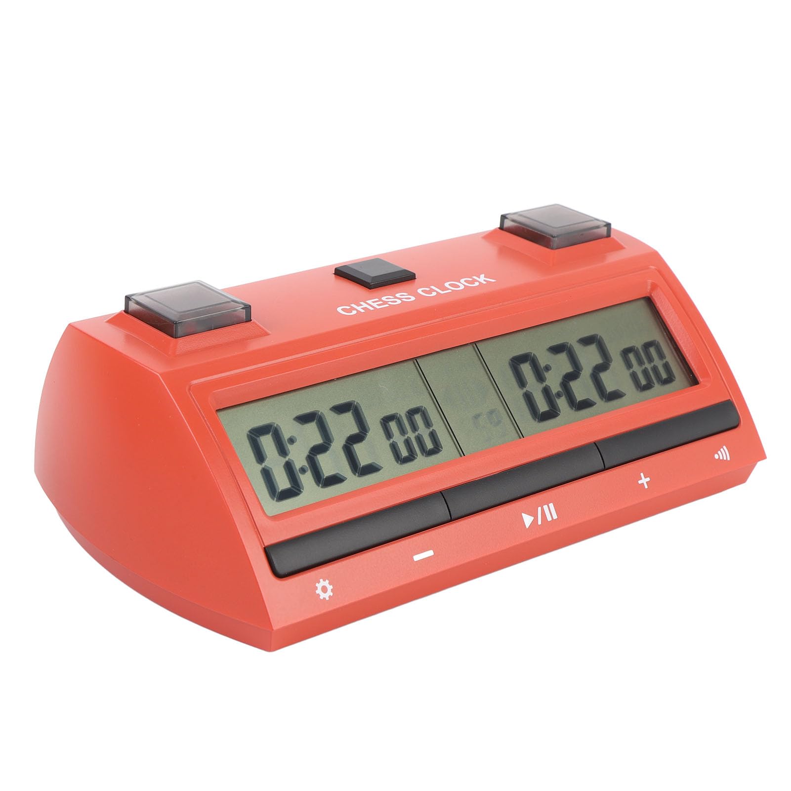 Ejoyous Schachuhr-Timer, ABS, Digitale Schachuhr mit Großem Bildschirm, 2 AA-Batterien, Speicherfunktion, Einfache Zeiteinstellung für Turnier-Brettspiele, Schach-Go-Spieler