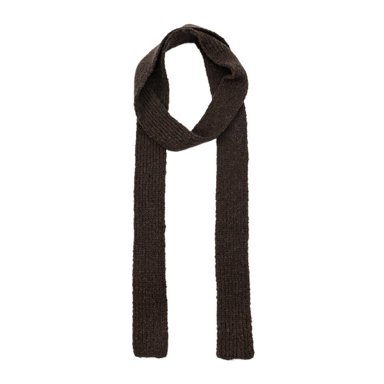 Generico Sciarpa stretta Sciarpa sottile lavorata a maglia lunga e solida striscia decorativa personalizzata for il collo 208 * 6 cm