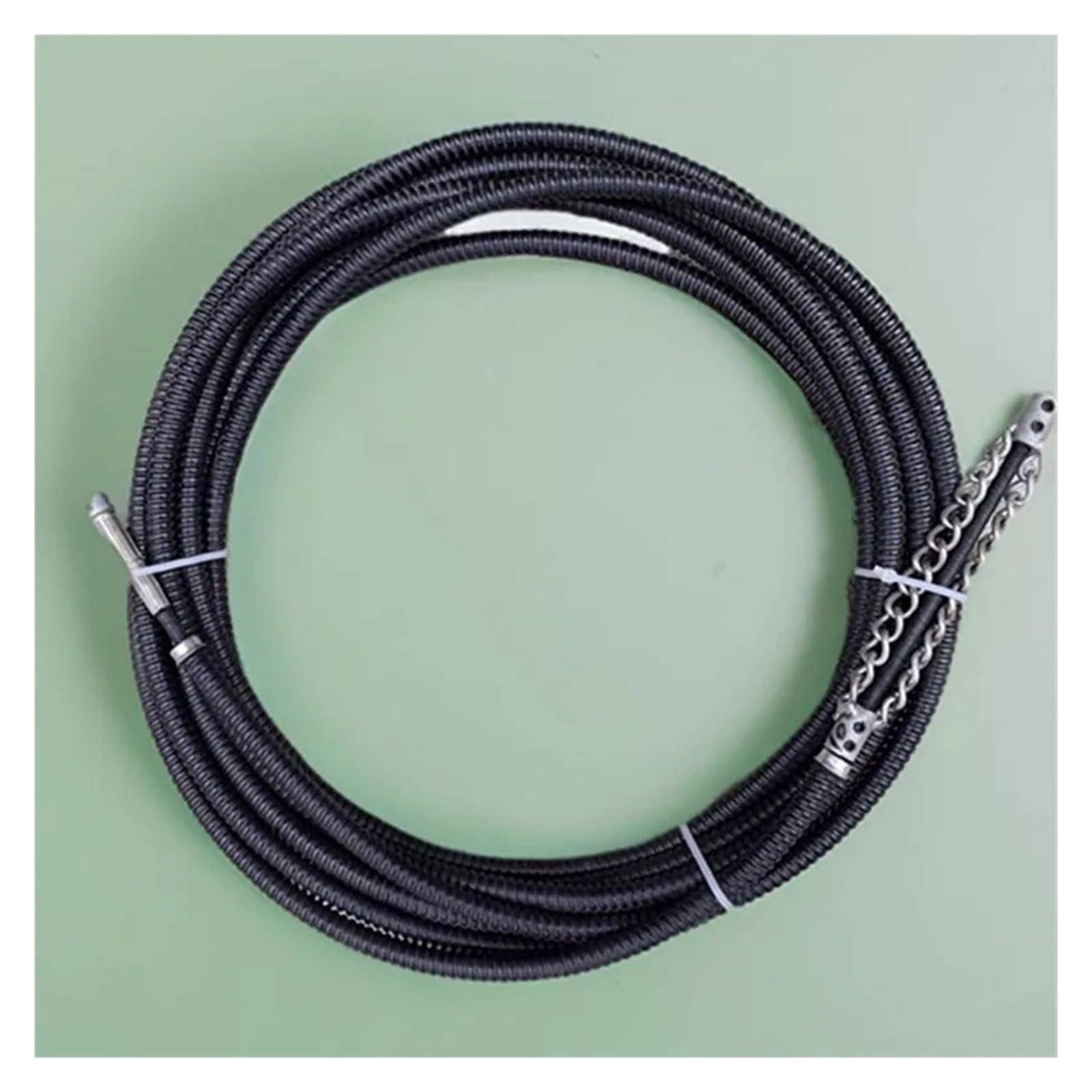 Xuro Taladro eléctrico for desatascador de desagües de 1 a 5 metros con extensión, draga for tuberías de alcantarillado, herramientas de fontanería for el hogar.(5 Meter)