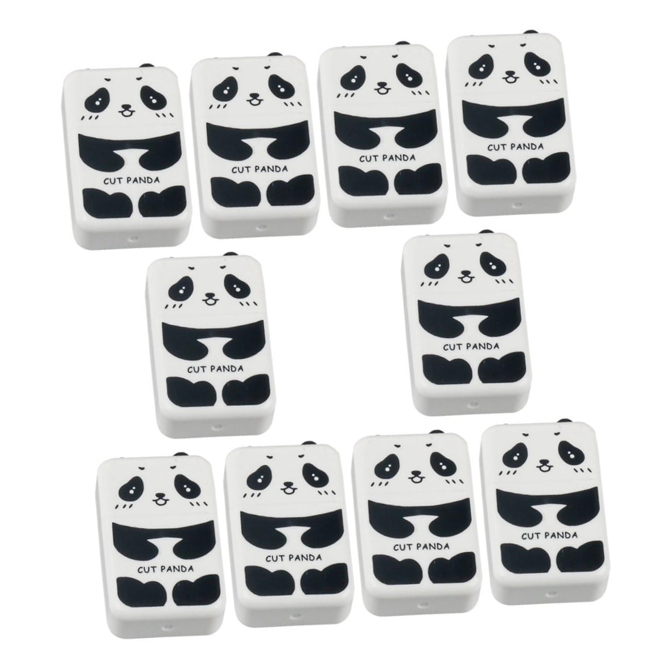 Artibetter 3 Ensembles Gomme Panda Gamme Gommes Panda Gâchis D'art Fourniture De Dessin En Forme De Crayon Peinture Caoutchouc 10 Pièces * 3
