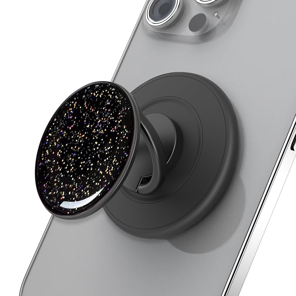 Agarre magnético para teléfono compatible con MagSafe, soporte magnético para anillo de teléfono, soporte de dedo compatible con carga inalámbrica, anillos ajustables para teléfono MagSafe