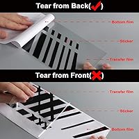 Vista 4 de Calcomanía para parabrisas con texto en inglés "Never Satisfied para parabrisas" para coche, camiones