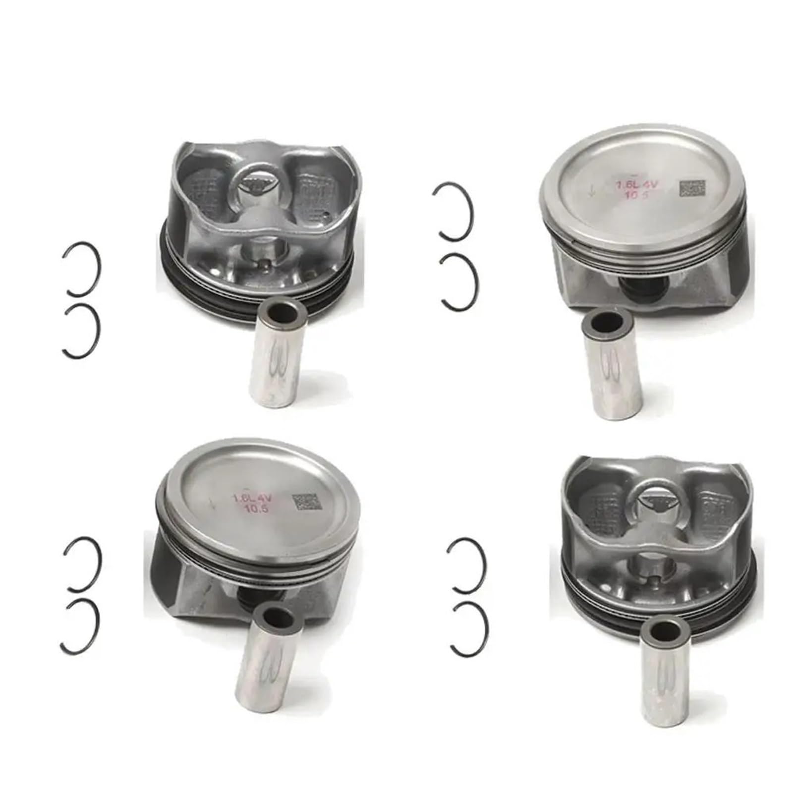 E03C107065 1 Set EA111 Pistoni e fasce elastiche motore STD 76,5 mm Compatibile con VW Jetta 1.6L CLRA 2011-2016 Motori Escavatori Accessori