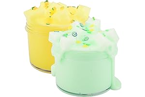 2-Pack Milk Slime Kit: Jelly Cube Slimes for Sensory Play and Creativity