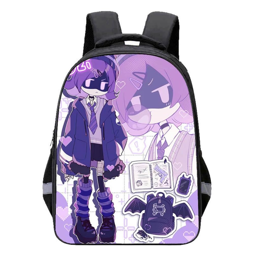 Jusongkwcp Boys Black-3 Murders Uzidrone Rucksack School Bag For Girls | Stylish Waterproof Nylon Rucksack Casual Daypack | Primary Junior High University School Bag Bookbag (Black-3)