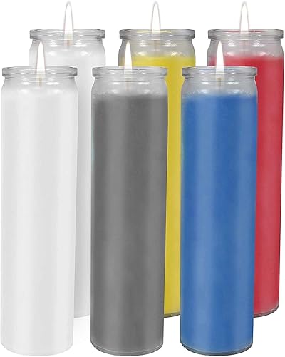 Miniatura 4 de CocoSoy - Velas orgánicas de vidrio gigante, velas de santuario de oración devocional de 9 días. Ideal para religiosas, conmemorativas, vigilias,