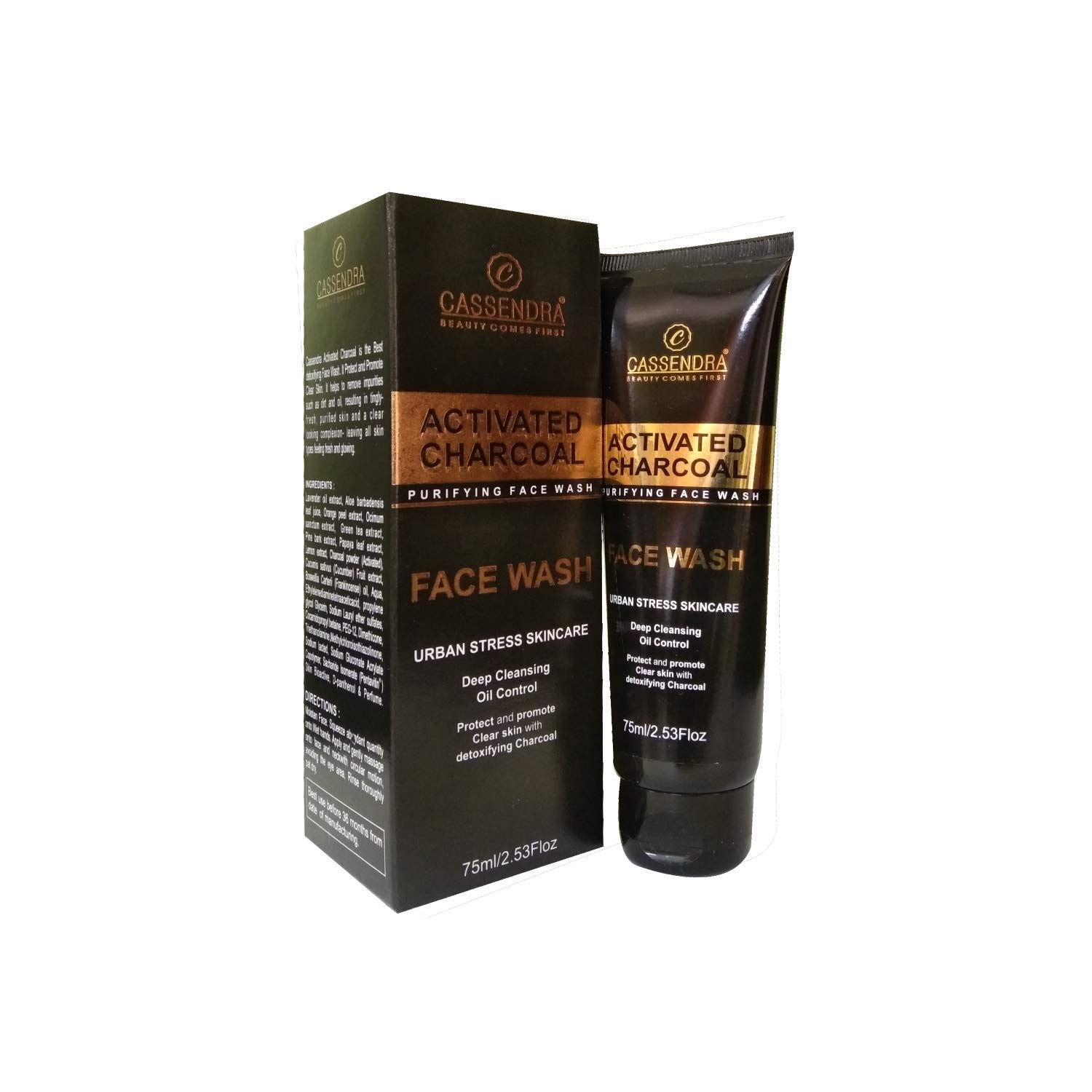 Cassendra Activated Charcoal Face Wash 75ml - Image 1