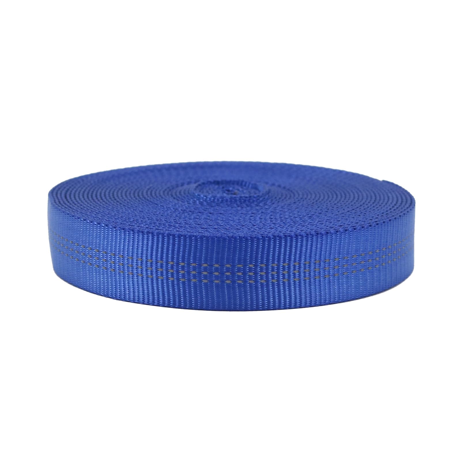 NewDoar 1 inch Nylon Tubular Webbing - UIAA & CE Certified Climbing Tape - Heavy Duty DIY Strap for Rescue, Rock Work, Anchor Building & Outdoor Strapping (Blue,30Yard)