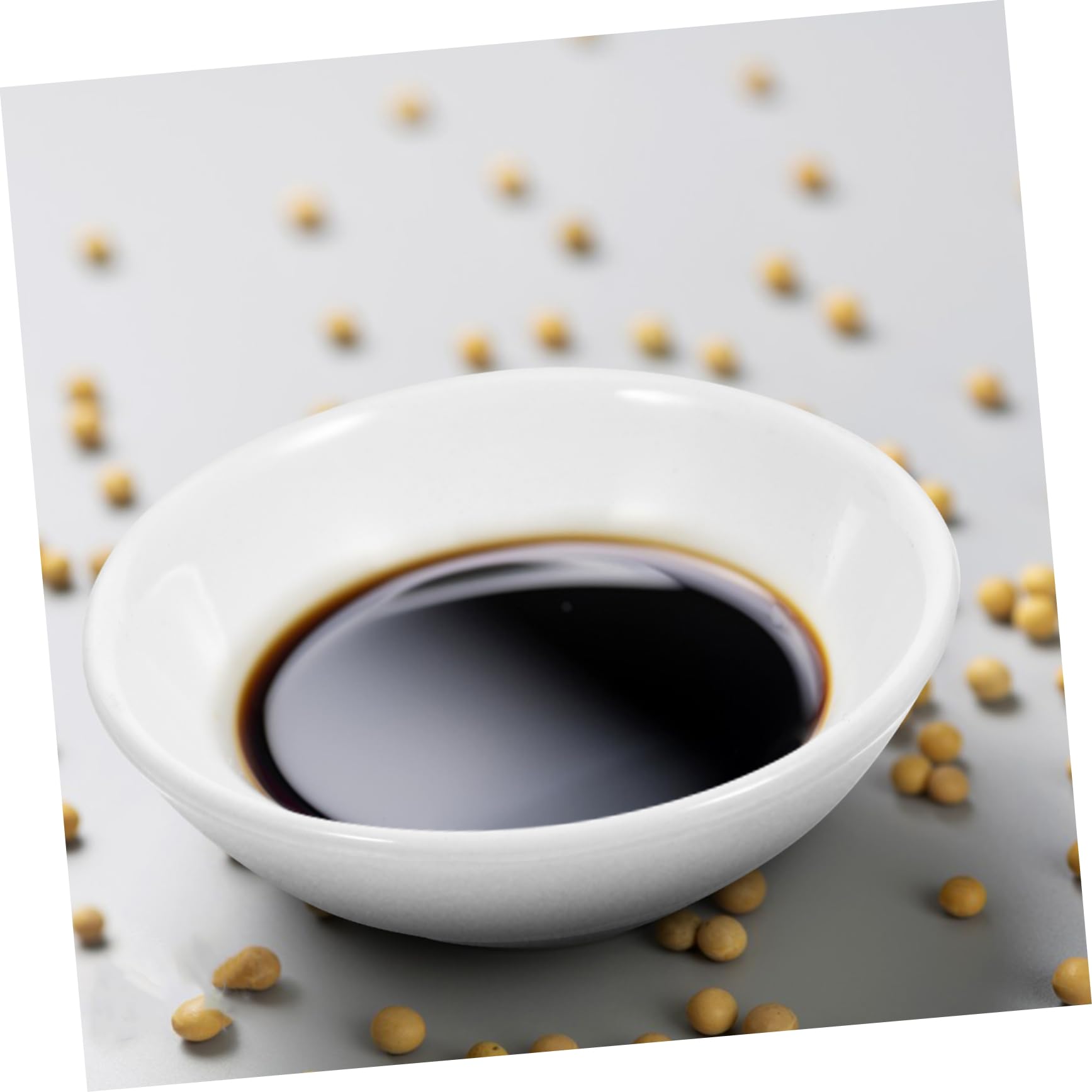 COLLBATH 12pcs Ceramic Dish Stackable Ramekins Dish Dip Dishes Soy Sauce Dish Seasoning Dipping Bowls Wasabi Dish Tasting Dishes Porcelain Sushi Dipping Bowls Side Dish Bowls Ceramics White