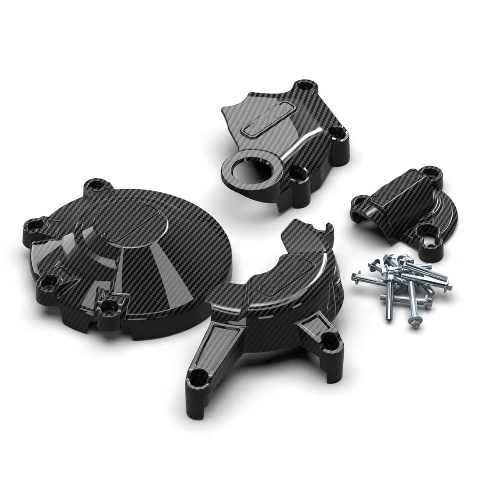 Cubierta Protección Embrague Motor Protector De La Tapa del Motor Motocicleta para Ducati 848 para EVO 848EVO 2008-2013 Embrague Alternador Pulso Ventana Motocicleta(Conjunto 2)