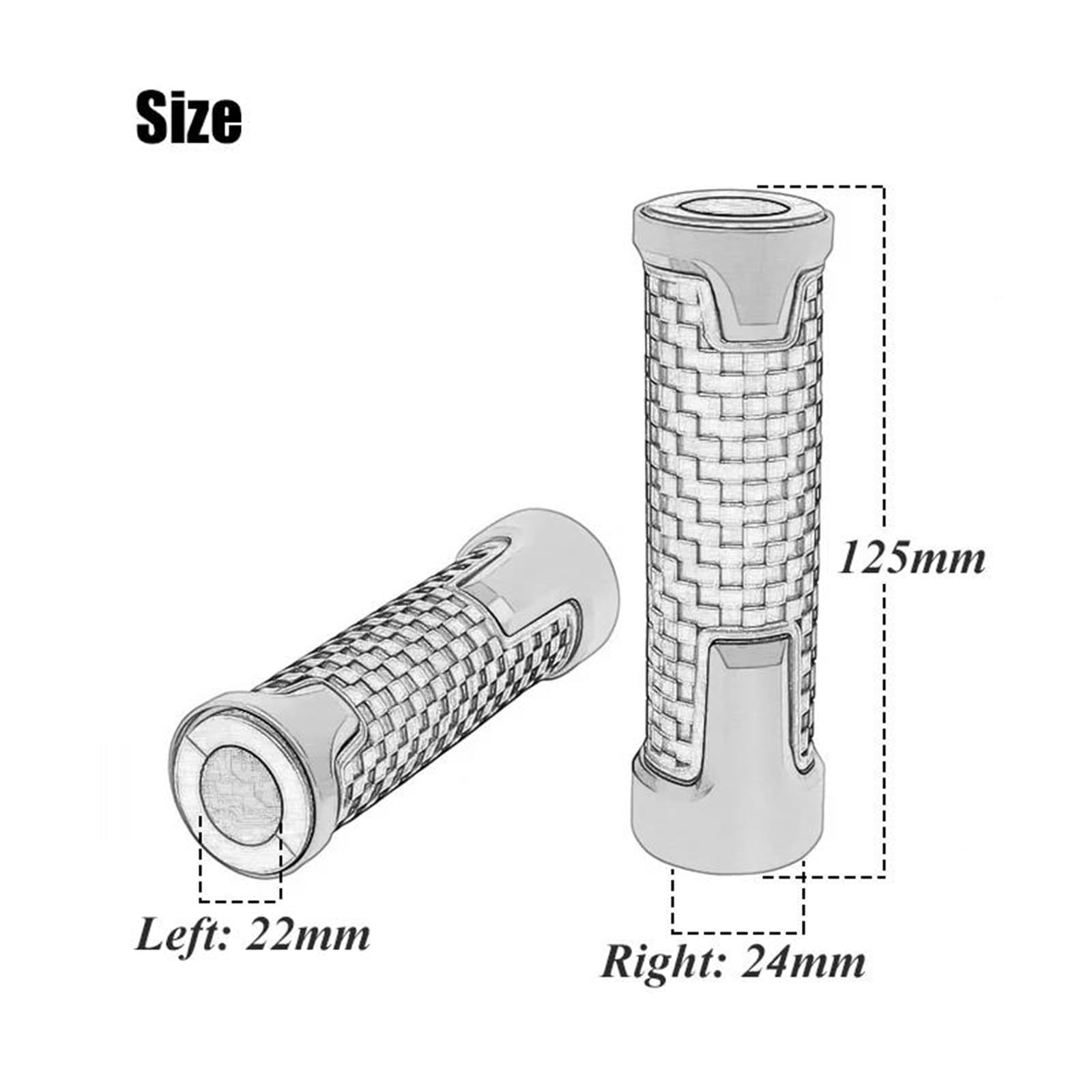 Manopole Moto 7/8 "22mm Manubrio Per Suzuki Per GSR 600 750 SV650 Vstrom 650 800 Accessori Per Manubrio Moto