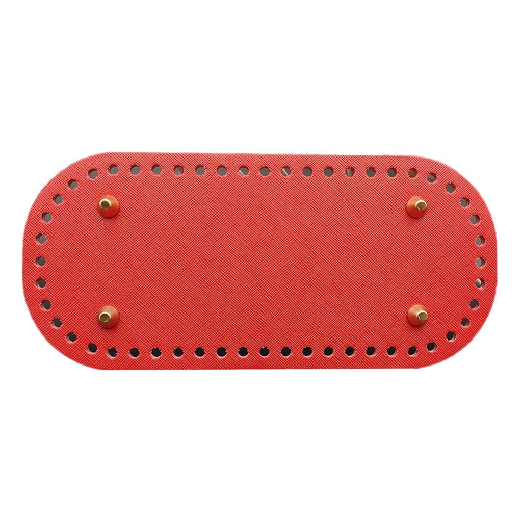 NIVAA Leather DIY Bags Bottom Mat Pad Insert Base Replacement Purse Making Red-image-11