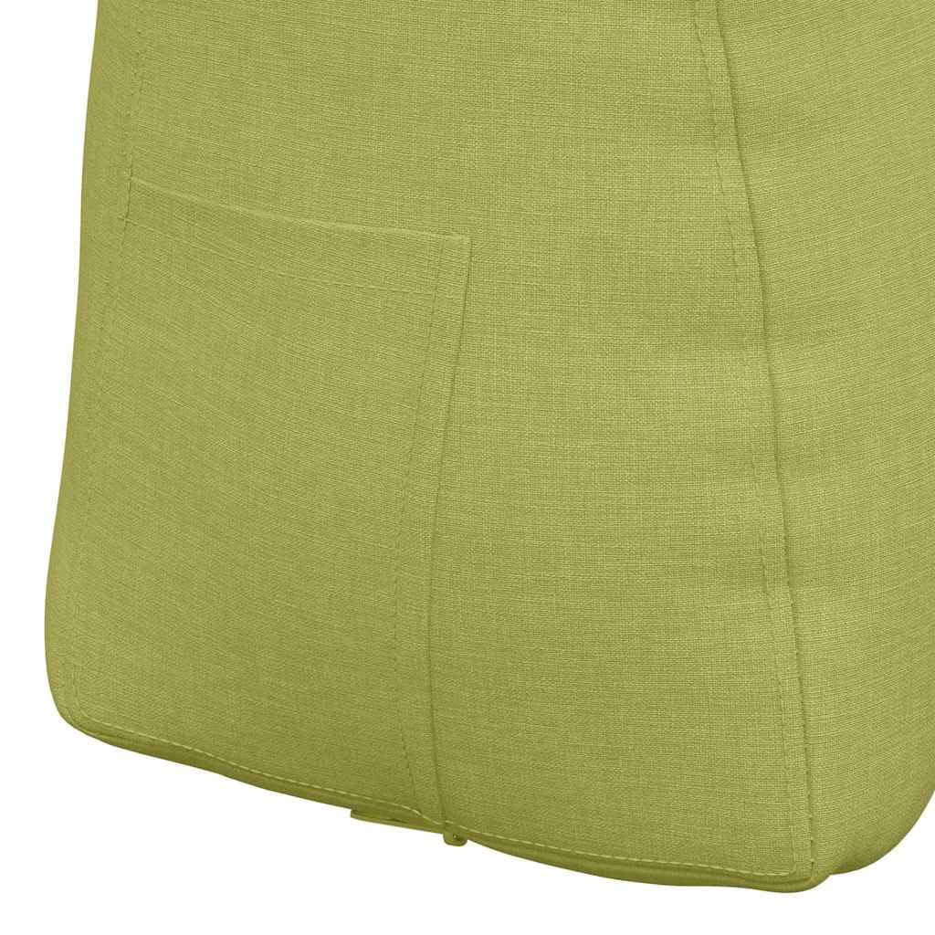 Rückenstützkissen Hellgrün 80 x 24 x 50 cm Stoff mit ergonomischer Lordosenstütze, abnehmbarem Bezug, atmungsaktiv, weich und rutschfest für Büro, Sofa, Auto, Bett, Rollstuhl und Reise