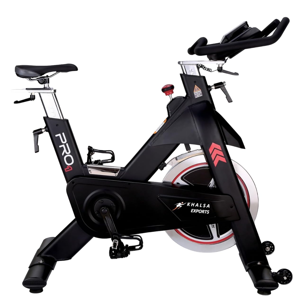 ANERA KHALSA PRO-1 Spin Bike/Exercising Cycle Spin Fitness Bike with 20Kg Flywheel/LCD Monitor and Heart Rate Sensor for Fitness at Home Workouts/Adjustable Resistance-image-49