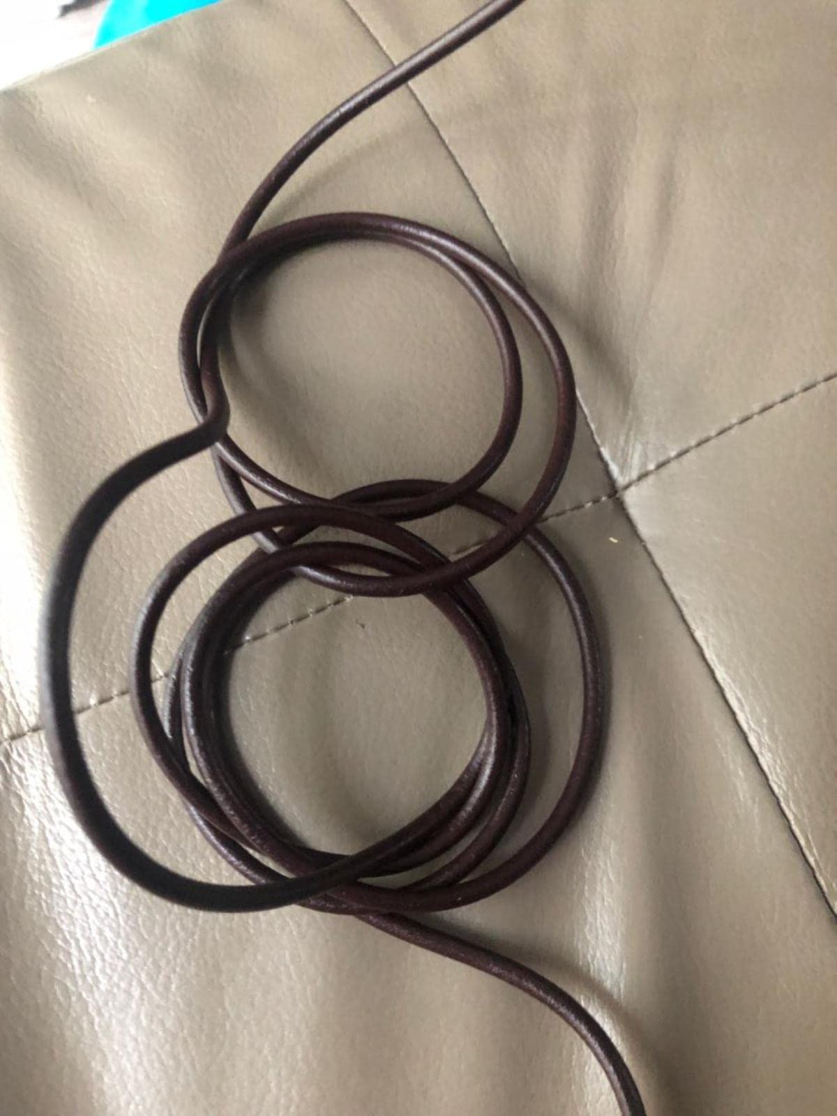 5 Pezzi Stringa Cuoio Per Gioielli, Cordino In Pelle 5 X 2.6 Corda - Foto 7