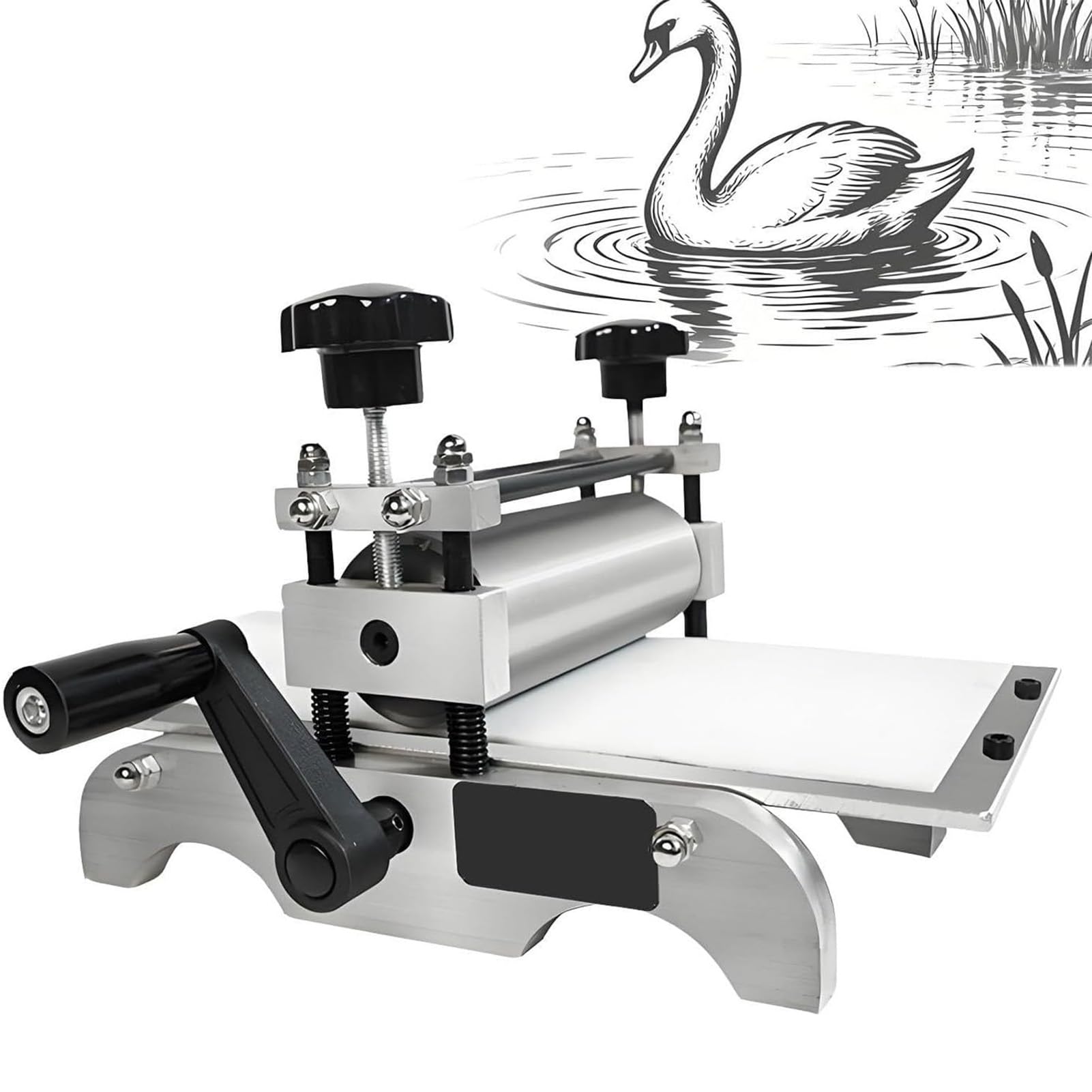 Joyfitness Printmaking Press Manual Etching Press, Slab Roller Engraving Machine, Portable & Slab Roller, Compatible With Paper, Wood And Copperplate Printing, Multifunctional Art Making Tool