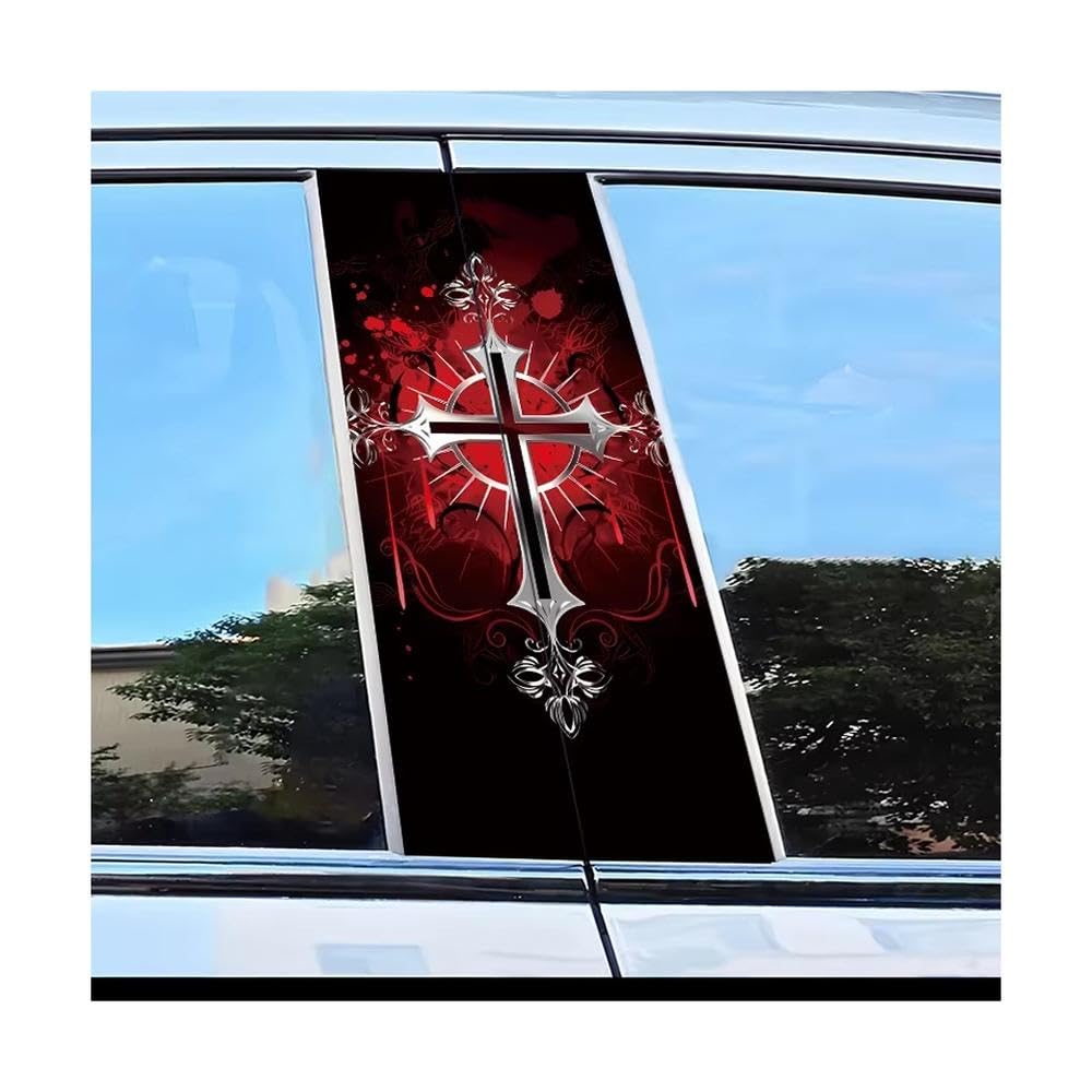 Automotive B-Pillar Stickers Cross Smooth Material Protection Film with Anti-Scratch Properties