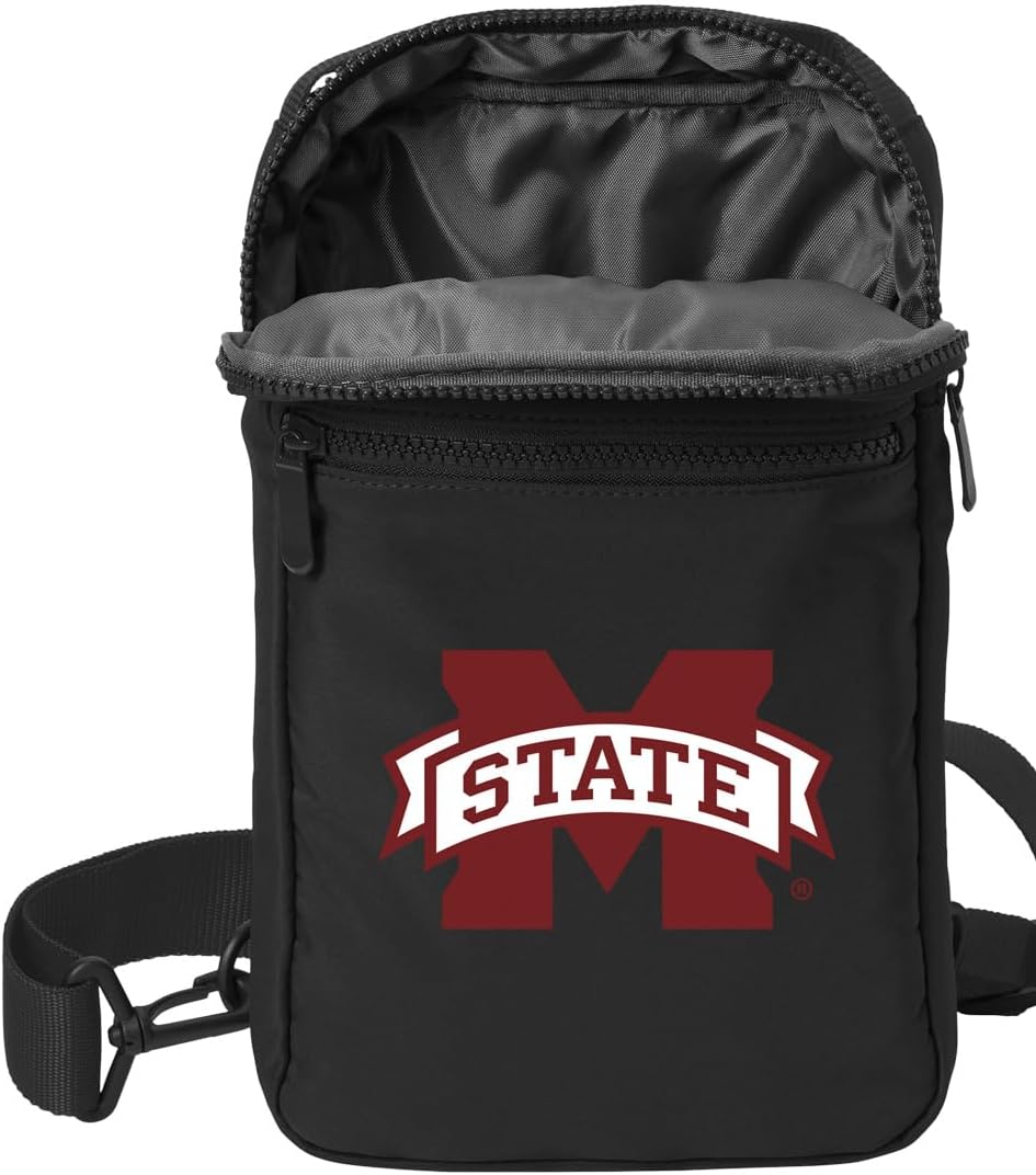 Broad Bay Mississippi State Crossbody Bag - Versatile Travel, Sports, or Gameday Bag for MSU Bulldogs Fans and Alumni, Men or Women